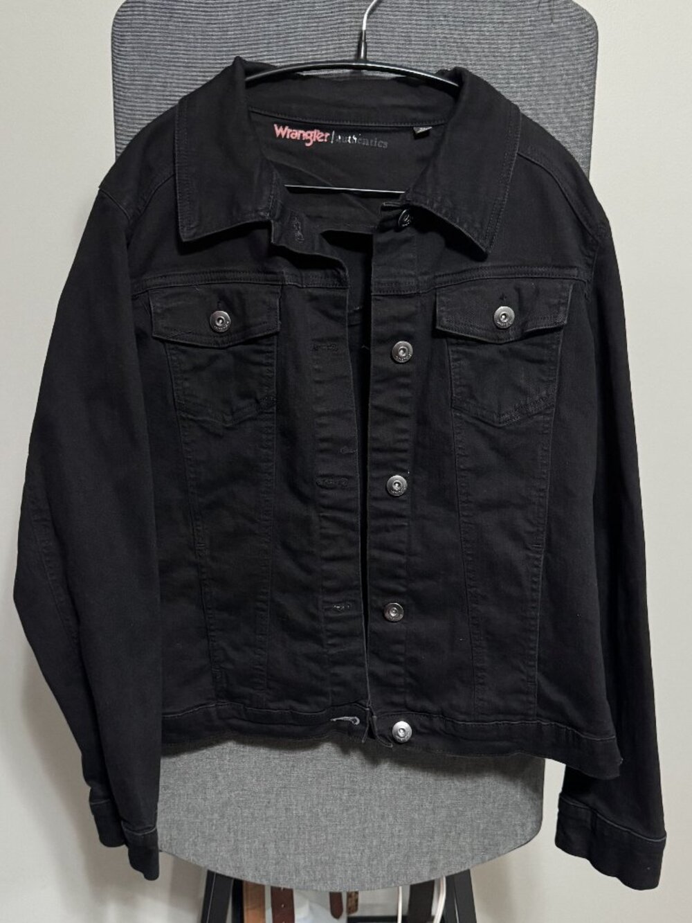 Like new, never worn! Wrangler Black Demin Jacket